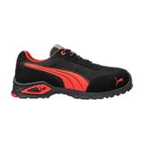 Puma Safety Madrid Low Alüminyum Burunlu Kaydırmaz Tabanlı İş S1 Pl Fo Sr İş Ayakkabısı Kırmızı - Siyah