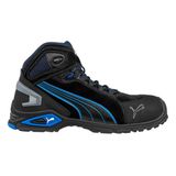Puma Safety Rio Mid Mavi Siyah Alüminyum Burunlu Kaydırmaz İş Ayakkabısı S3 Src 40 Numara