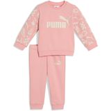 PUMA SANDY ADVENTURES Crew Set Erkek/Unisex Eşofman Takımı, Pink Fruit, 9-12 AY