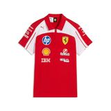 PUMA Scuderia Ferrari F1 2026 Çocuk Takım Polo Tişört - Kırmızı, Kırmızı, 128