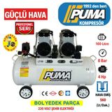 PUMA SESSİZ YAĞSIZ PİSTONLU KOMPRESÖR - 100 Lt - 4 HP - 8 Bar