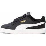 Puma Shuffle 309668 04 Siyah-Beyaz-Gold Kadın Spor Ayakkabı - Siyah - Beyaz