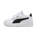 Puma Shuffle Downtown Çocuk Beyaz Spor Ayakkabı, 28, 403740, White Black Gold, Unisex Çocuk