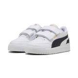 PUMA Shuffle Downtown Lo V Ps üniseks çocuk spor ayakkabısı, Puma White New Navy For All Time Red, 28 EU