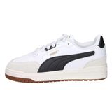 PUMA Shuffle Downtown OG Unisex Yetişkin Spor Ayakkabı, PUMA White-Black-Vapor Gray, 40.5