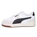 PUMA Shuffle Downtown OG Unisex Yetişkin Spor Ayakkabı, PUMA White-Black-Vapor Gray, 44