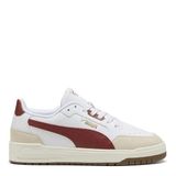 PUMA Shuffle Downtown OG Unisex Yetişkin Spor Ayakkabı, PUMA White-Bordeaux Red-Gold, 41