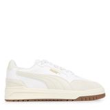 PUMA Shuffle Downtown OG Unisex Yetişkin Spor Ayakkabı, PUMA White-Vapor Gray-Gold, 37.5