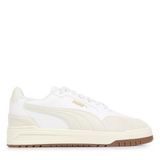PUMA Shuffle Downtown OG Unisex Yetişkin Spor Ayakkabı, PUMA White-Vapor Gray-Gold, 38.5