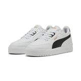 PUMA Shuffle Downtown Unisex Yetişkin Spor Ayakkabı, PUMA White-PUMA Black-Gold, 44.5