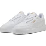 Puma Shuffle Downtown Unisex Yürüyüş Ayakkabısı Kauçuk Tabanlı Suni Deri Malzeme ile Beyaz