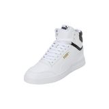 Puma Shuffle Mid Trainers White Black Team Gold Uniseks Spor Ayakkabı