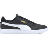 Puma Shuffle Spor Ayakkabı 309668 Suni Deri Siyah Beyaz 2,5 cm Kauçuk Taban ile Konfor 309668 - Siyah - Beyaz