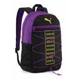 Puma Sırt Çantası Mor Siyah Okul Çantası Günlük Spor Çantası Hafif Ergonomik Çok Bölmeli Unisex H44cm x W30cm x D14cm