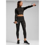 Puma Siyah Kadın Bisiklet Yaka Normal Kalıp T-Shirt 52580101 Intergalactıc Ls Top