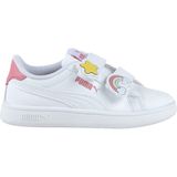Puma Smash 3.0 Badges Çocuk Beyaz Spor Ayakkabı 397286-01