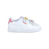 Puma Smash 3.0 Badges V Inf Beyaz Çocuk Ayakkabı Erkek Çocuk İçin Düz Tabanlı Rahat Tasarım
