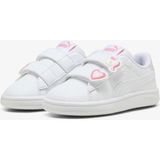 Puma Smash 3.0 Badges V Inf Erkek Çocuk Günlük Kullanıma Uygun Beyaz Tekstil Düz Taban Ayakkabı