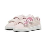 PUMA Smash 3.0 Bfly V Inf kız bebek spor ayakkabısı, Frosty Pink Strawberry Burst White Silver, 25 EU