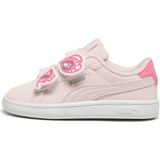 Puma Smash 3.0 Bfly V Inf Pembe Kız Çocuk Sneaker Hafif ve Esnek Taban ile Günlük Kullanıma Uygun - Pembe - Beyaz