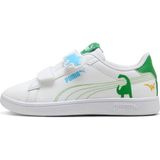 Puma Smash 3.0 Dino Çocuk Spor Ayakkabı - Beyaz