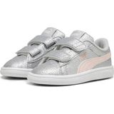 Puma Smash 3.0 Glitz Glam Gri Kız Çocuk Koşu Ayakkabısı
