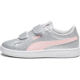 Puma Smash 3.0 Gliz Glam V Ps Çocuk Gri Sneaker 34 Numara Yumuşak İç Yapı ile Konfor