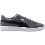 Puma Smash 3.0 Unisex Deri Sneaker Ayakkabı Siyah - Gri