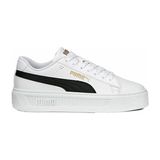 Puma Smash Platform v3 Beyaz Kadın Sneaker - Siyah - Beyaz