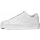 Puma Smash Platform V3 Kadın Günlük Spor Ayakkabı 390758-01 BEYAZ-SYH - (DipCamo)Charcoal-White
