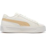 Puma Smash Platform V3 Kadın Sneaker Günlük Spor Ayakkabı Platform Taban Softfoam+ - Beyaz - Pembe