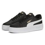 Puma Smash Platform V3 Kadın Sneaker Siyah Suni Deri Tabanlı Günlük Kullanım İçin Konforlu