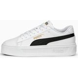 Puma Smash Platform V3 Siyah - Beyaz Kadın Sneaker 390758-04 - 001-Beyaz
