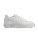 PUMA Smash Platform V3 TDP Kadın Spor Ayakkabı PUMA White-PUMA Silver 37.5