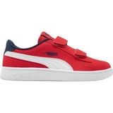Puma Smash V2 Buck V Ps Kids Sneaker Cırt Bantlı Günlük Çocuk Ayakkabısı Kırmızı
