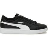 Puma Smash v2 L Kadın Siyah Sneaker Hafif ve Esnek Kauçuk Taban ile Spor ve Günlük Kombin - Siyah - Beyaz