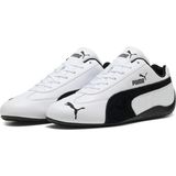 Puma Speedcat Lthr Unisex Yetişkin Spor Ayakkabı Kadınlar İçin Hafif ve Esnek Düz Tabanlı - Beyaz