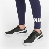 Puma Spor Ayakkabı Erkek Kaydırmaz Tabanlı Esnek Deri Sneaker Günlük Kullanım İçin - Siyah - Beyaz