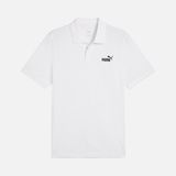 Puma Sportswear Essentials No. 1 Logo Pique Polo Short-Sleeve Erkek Tişört - XL - Beyaz