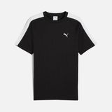Puma Sportswear T7 Iconic Cat Logo Colorblock Short-Sleeve Erkek Tişört - Siyah