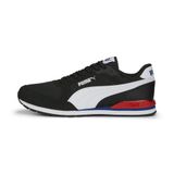 Puma ST Runner V3 Mesh Trainers Black White-For All Time Red Uniseks Spor Ayakkabı