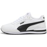Puma St Runner V4 Deri Spor Ayakkabı - Siyah - Beyaz