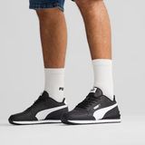 Puma ST Runner v4 L Unisex Günlük Kullanıma Uygun Kauçuk Tabanlı Deri Yürüyüş Ayakkabısı - Siyah