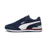 PUMA ST Runner v4 Mesh Unisex Yetişkin Spor Ayakkabı Club Navy-PUMA White-Red 44.5