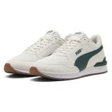 PUMA ST Runner v4 Mesh Unisex Yetişkin Spor Ayakkabı, Vapor Gray-Green Terrain-Gum, 40.5