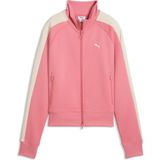 Puma T7 Always On Kadın Kısa Track Ceket, Geri Dönüştürülmüş Malzemeden Üretim, Spor Aktiviteleri İçin - XS - Pembe
