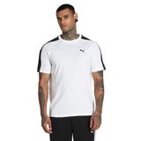 Puma T7 Erkek Beyaz Yuvarlak Yaka Tişört, M