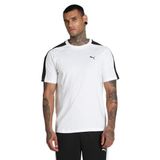 Puma T7 Erkek Beyaz Yuvarlak Yaka Tişört, XL