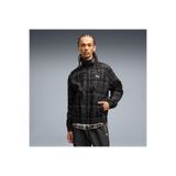 Puma T7 Relaxed Tartan Woven Erkek Siyah Ceket