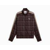 Puma T7 Relaxed Tartan Woven Trac Erkek Günlük Ceket 63673133 Kahverengi